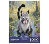 Il gatto di Pallas 1000 Piece Jigsaw Puzzles for Adults Relaxation Jigsaw Puzzle Animali domestici carini Home Decoration for Adults Gifts 70x50cm/1000pcs