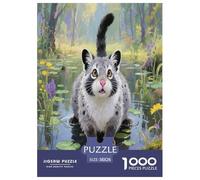 Il gatto di Pallas 1000 Piece Puzzle Games for Adults Fun, Challenging & Brainteasing Jigsaw Puzzle Animali domestici carini Home Decoration for The Whole Family 38x26cm/1000pcs