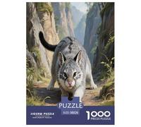 Il gatto di Pallas 1000 Piece Puzzle Games for Adults with Extra Fun Challenges Jigsaw Puzzle Animali domestici carini Home Decors for The Whole Family 38x26cm/1000pcs