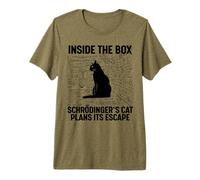 Il Gatto di Schrodinger pianifica la Sua Fuga Maglietta Premium