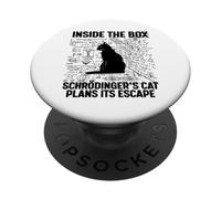 Il gatto di Schrodinger pianifica la sua fuga PopSockets PopGrip Adesivo
