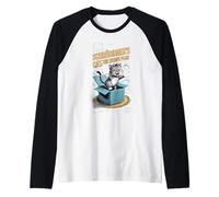 Il Gatto di Schrödinger: l'amante della Fisica del Piano di Fuga Maglia con Maniche Raglan