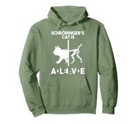Il gatto di Schrödinger - Morto E Vivo - Fisica nerd Scienza Felpa con Cappuccio