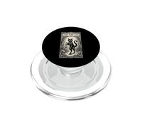 Il gatto di Yule Solstice d'inverno Buon Natale buio PopSockets PopGrip per MagSafe