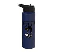 Il gatto divertente di Schrodinger è vivo e morto Stainless Steel Insulated Water Bottle