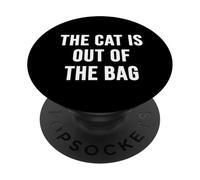 Il gatto è fuori dalla borsa PopSockets PopGrip Adesivo