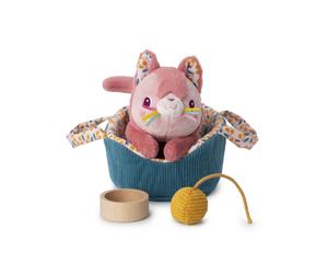 Il gatto e il suo cestino Lilliputiens Jeanne