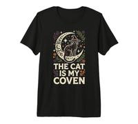 Il Gatto è la mia congrega Strega Halloween Occulto Goth Design Maglietta Premium