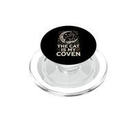 Il gatto è la mia congrega strega Halloween Occulto Goth Design PopSockets PopGrip per MagSafe