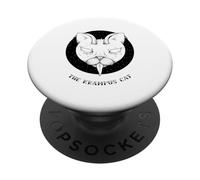 Il gatto Krampus (Dichiarazione natalizia tedesca) PopSockets PopGrip Adesivo