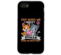 Il gatto mi rende felice umano mi fa male alla testa Custodia per iPhone SE (2020) / 7/8