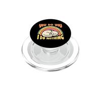 Il gatto non fa niente. Felino assonnato e stanco PopSockets PopGrip per MagSafe