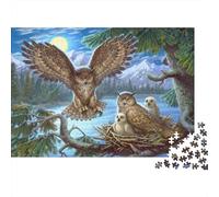 Il gatto notturno vola Puzzle 1000 Pezzi Adulti In cartone Spesso, Un Gioco Di Puzzle Per Relax E Meditazione, Ideale Per Quadro Fai Da Te, Attività in Famiglia 70x50cm/1000pcs