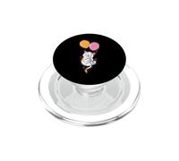 Il gatto pende dal palloncino e galleggia PopSockets PopGrip per MagSafe
