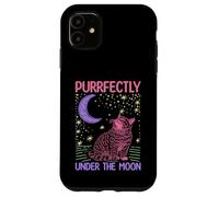 Il gatto Perfectly Under The Moon Custodia per iPhone 11