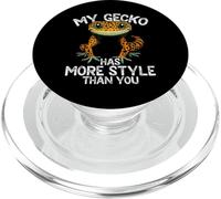 Il geco leopardo ha più stile di te divertente lucertola rettile PopSockets PopGrip per MagSafe