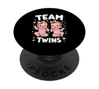 Il genere dei gemelli del team rivela le ragazze gemelle PopSockets PopGrip Adesivo