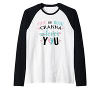 Il Genere Rosa o Blu Rivela l'annuncio di Gravidanza della Granna Maglia con Maniche Raglan