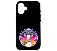 Il ghepardo ha rapito il rapimento spaziale alieno della navicella spaziale Custodia per iPhone 16