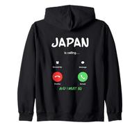 Il Giappone Chiama e Devo Andare in Viaggio Felpa con Cappuccio