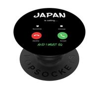 Il Giappone chiama e devo andare in viaggio PopSockets PopGrip Adesivo