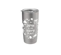 Il Giappone è il mio posto felice Nippon Viaggi Cultura giapponese Bicchiere termico in acciaio inox doppia parete