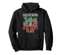 Il Giardinaggio è Il Mio Posto Felice Piantare Piante per Gli Amanti del Giardino Felpa con Cappuccio