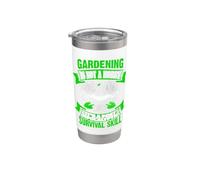 IL GIARDINAGGIO NON È UN HOBBY Fun Garden Farming Planting Bicchiere termico in acciaio inox doppia parete