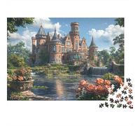 Il giardino del castello Rompicapo 1000 Pezzi In Resistente E Durevole, Un Gioco Di Puzzle Per Brain Training Puzzle, Ideale Per Decorazione Casa, Enigma Del Regalo Di Natale 38x26cm/1000pcs