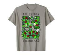 Il Giardino è Il Mio Posto Felice Giardinaggio Scheletro Giardiniere Maglietta