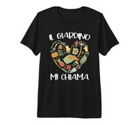 Il Giardino Mi Chiama Cuore Verde per Amanti Orto Maglietta Premium