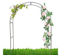 Il giardino, Pergolato a traliccio in acciaio inox for piante rampicanti, for matrimoni, colore acciaio, diverse dimensioni(200 * 240cm)