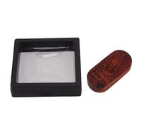 Il giocattolo di decompressione in legno di calore per le dita del dito del magnete riduce lo stress e l'ansia per gli studenti degli impiegati compatti portatili padauk legno 60g (Dimone limitante)