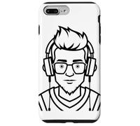 Il gioco d'azzardo: un disegno su una sola linea Custodia per iPhone 7 Plus/8 Plus