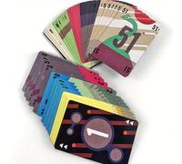 Il Gioco di Carte N°1 - 102 Carte da Gioco con Libretto di Istruzioni, Design Astratto Vivace, Perfetto per Serate di Giochi e Feste, Gioco da Tavolo Familiare | Carte da Gioco Astratte | Costruzione