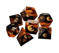 Il Gioco Di Ruolo La Luna Storta: Set Di Dadi In Resina A Bordo Affilato