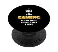 Il gioco è l"unica cosa che mi piace Cosplay Gamer Dating PopSockets PopGrip Adesivo