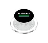 Il gioco mi rende felice divertente sarcastico videogioco scherzo Gamers PopSockets PopGrip per MagSafe