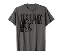 Il giorno del test You Got This Bruh No Cap Retro Teacher Test Day Maglietta