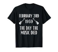 Il Giorno della Morte della Musica, 3 febbraio 1959 - Storia della Musica Maglietta