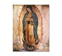 Il Giorno della Vergine di Guadalupe in Messico Quadro Su Tela Poster E Stampe su Tela Wall Art Canvas Portrait Picture 29.7x42cm Senza Cornice