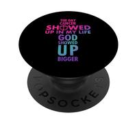 Il giorno in cui il cancro si è presentato nella mia vita - Cancro al seno rosa PopSockets PopGrip Adesivo