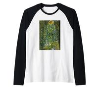 Il Girasole di Gustav Klimt (1907) Maglia con Maniche Raglan