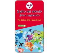 Purple Cow-Il Giro del Mondo Magnetico Gioco, Colore Rosso, 7290016026993