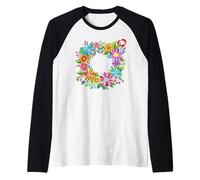 Il Girotondo dei Fiori Maglia con Maniche Raglan
