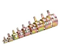 Il giubileo d'argento, 10 pezzi da 4 mm a 25 mm for scegliere la clip a molla for tubo flessibile in silicone for vuoto, clip a molla for auto, tubo flessibile for olio combustibile e acqua(19mm)