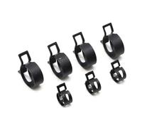 Il giubileo d'argento, 20 pezzi 6 mm-20 mm fascetta stringitubo in silicone for vuoto auto clip a molla tubo flessibile olio combustibile acqua morsetto tubo(Black 9mm)