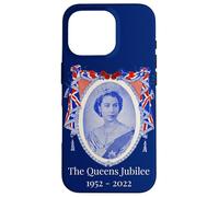 Il Giubileo della Regina 1952 2022 Opera d'arte d'epoca Elisabetta II Custodia per iPhone 16 Pro