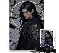 Il Giuramento del Corvo - Puzzle difficile del Guerriero Oscuro per adulti, 1000 pezzi, sfida mentale, svago rilassante, taglio preciso, regalo memorabile (38x52cm)