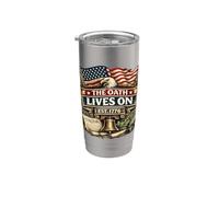 Il giuramento vive su Est 1776 Veteran Service Patriot USA Flags Bicchiere termico in acciaio inox doppia parete